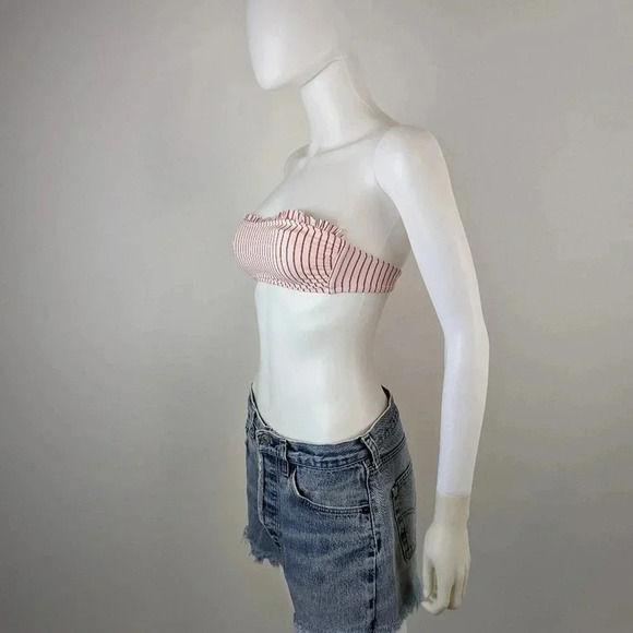 Bandeau Striped Bikini Top XS - Picture 3 of 5
